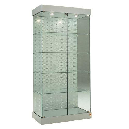Premier 131 Glass Display Cabinet Pegboard Back Jb Commercial Furniture - Glass Display Cabinet With Lights Premier 131 Glass Display Cabinet Pegboard Back Jb Commercial Furniture - Glass Display Cabinet With Lights