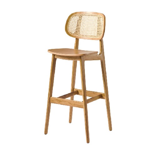 Nebraska Bar Stool Rattan Back JB Commercial Furniture