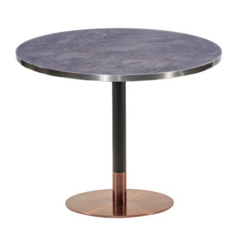 Pontus Rose Gold Round Dining Table Laminate Top Moq 2 Jb Commercial Furniture Pontus Rose Gold Round Dining Table, Round Dining Table Laminate Top