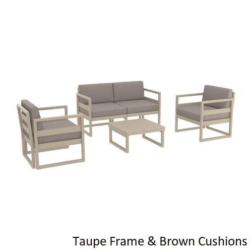 Marbella 4 Piece Outdoor Lounge Set JB Commercial Furniture
