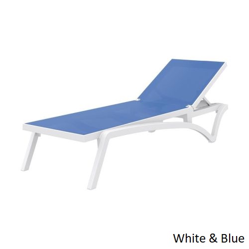 Blue clearance sun lounger