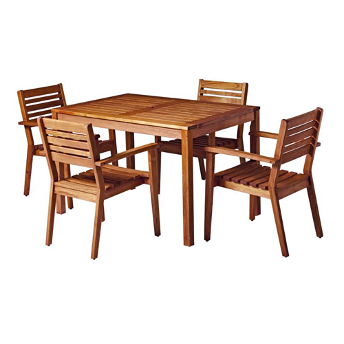 Phuket Rattan Deluxe 4 Seat Square Dining Set JB Commercial Furniture