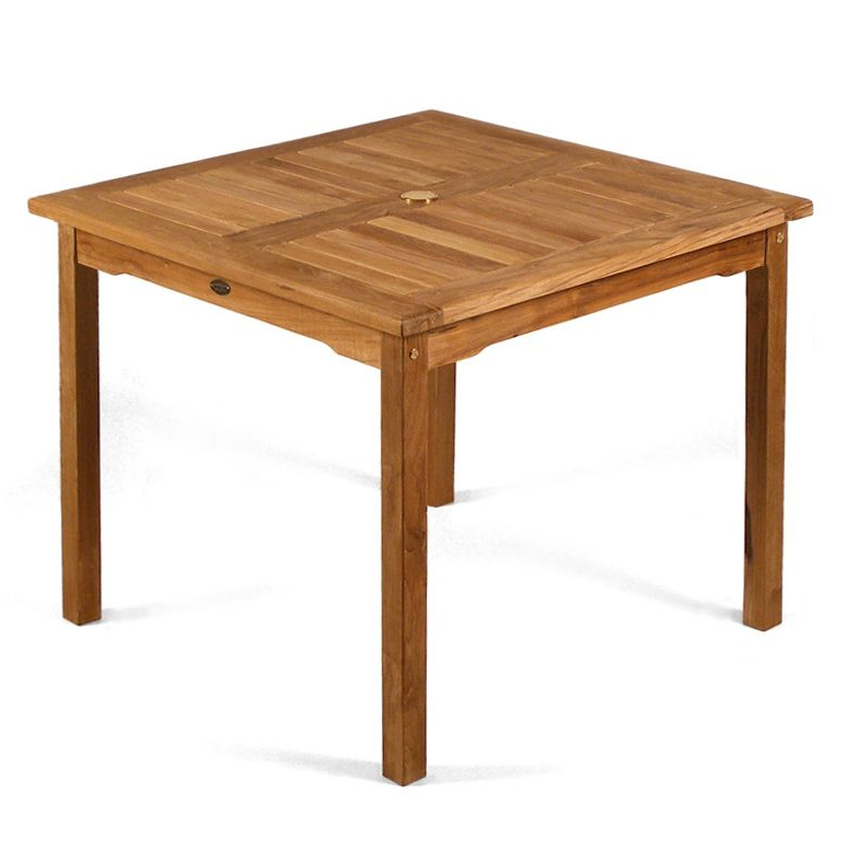 Alder Square Teak Outdoor Dining Table JB Commercial Furniture