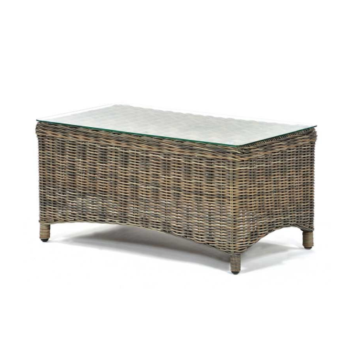 Glass top clearance outdoor coffee table