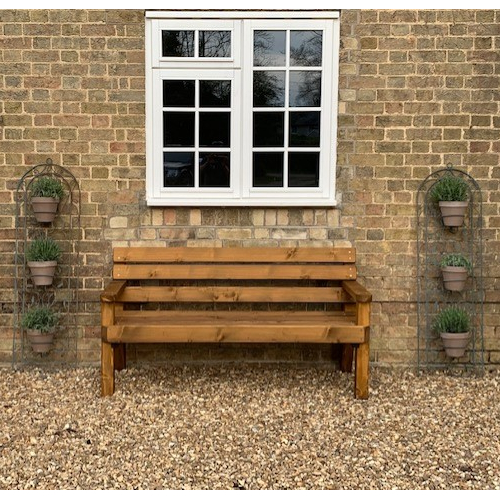 Radwell Eco Solid Wood All Weather Garden Bench JB Commercial Furniture