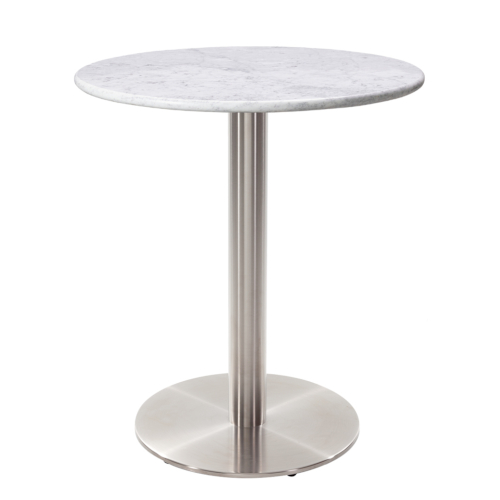 Bounty Round Dining Table with Solid Marble Top - JB Commercial Furniture