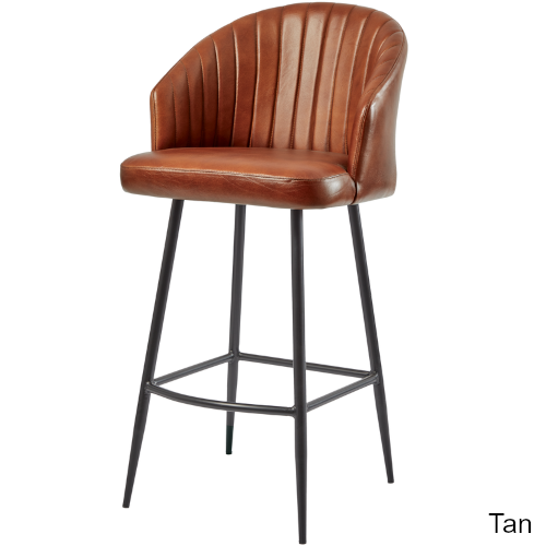 Axel Industrial Leather Bar Stool JB Commercial Furniture