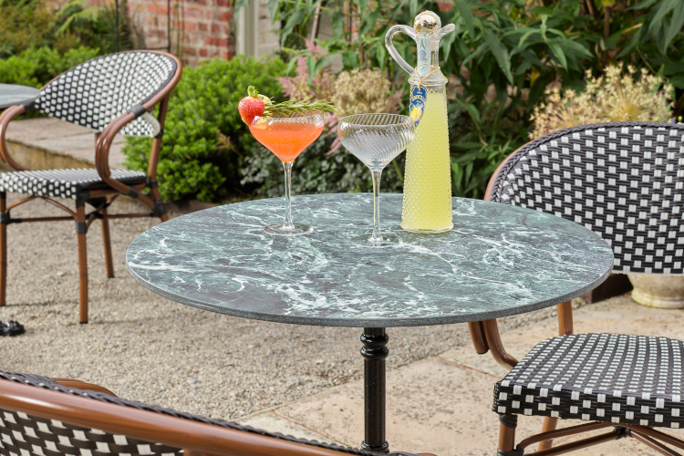 Grove Armchair with Chateau Porcelain Top