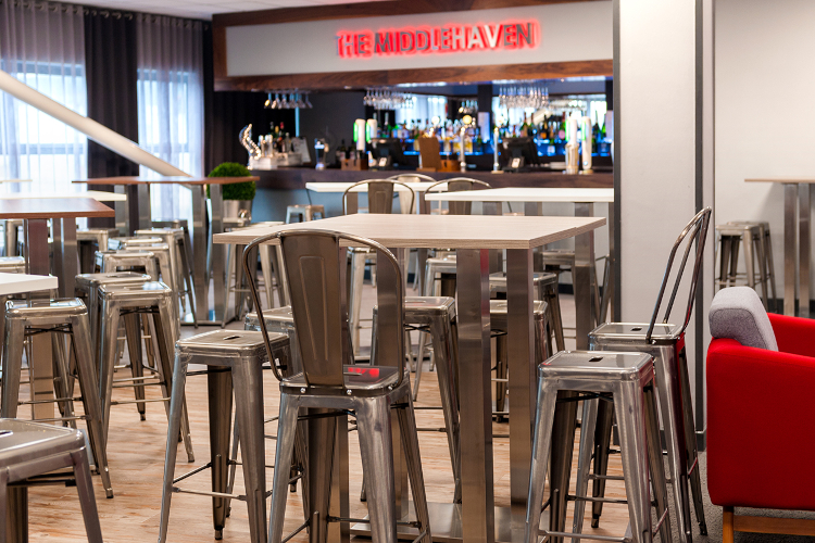french bistro bar stools with bounty poseur tables 2